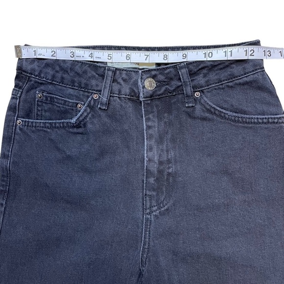 Topshop Moto Mom Tiger Embroidered Black Jeans - Sz 26 - Picture 10 of 13